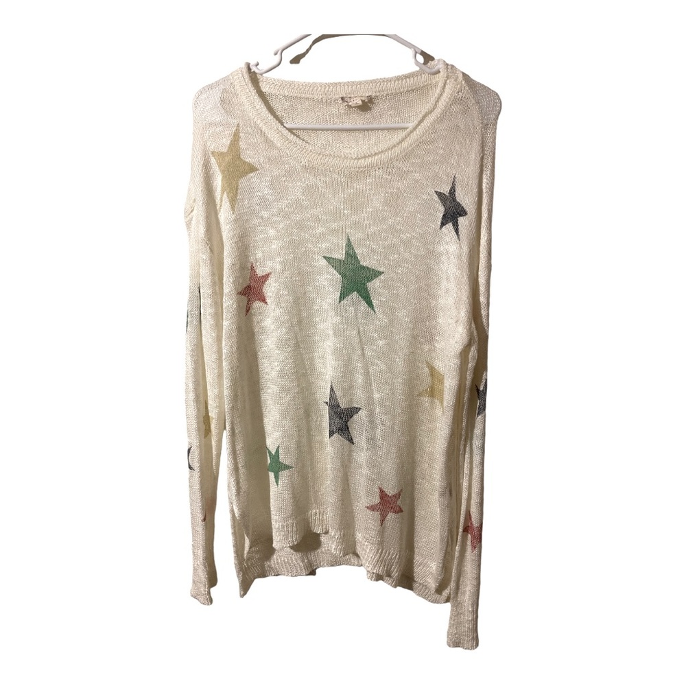 Light weight knit star sweater